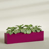 Miami Extra Large Narrow Rectangle Fiberglass Planter - 72 in x 12 in x 18 in - Gloss Eggplant - Gloss Eggplant,72 in x 12 in x 18 in