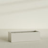 Torino Extra Large Wide Rectangle Fiberglass Planter - 60 in x 24 in x 18 in - Satin Beige - Satin Beige,60 in x 24 in x 18 in