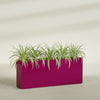 Hollywood Extra Large Narrow Rectangle Fiberglass Planter - 60 in x 12 in x 24 in - Gloss Eggplant - Gloss Eggplant,60 in x 12 in x 24 in