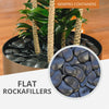 Flat Rockafiller Faux Landscaping Rocks-Black-Box