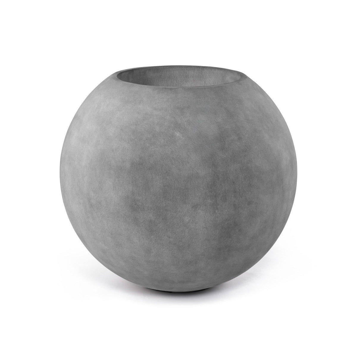 Orbo Globe Sphere Planter - 29.5 in x 29.5 in x 26.3 in - Concrete Stone - Concrete Stone,29.5 in diam. x 26.2 in