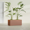 Badalona Large Tall Rectangle Fiberglass Planter - 39 in x 17 in x 17 in - Matte Terracotta - Matte Terracotta,39 in x 17 in x 17 in