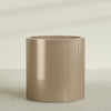 Rio Grande Large Round Fiberglass Planter - 30 in x 30 in x 32 in - Metallic Gold - Metallic Gold,30 in x 30 in x 32 in