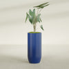 Saint Tropez Large Tall Round Fiberglass Planter - 20 in x 20 in x 43 in - Matte Cobalt Blue - Matte Cobalt Blue,20 in x 20 in x 43 in
