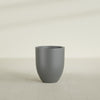 Valencia Medium Round Fiberglass Planter - 20 in x 20 in x 23 in - Metallic Gunmetal - Metallic Gunmetal,20 in x 20 in x 23 in