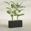 Tolga Extra Large Long Rectangle Fiberglass Planter - 48 in x 16 in x 24 in - Matte Black - Matte Black,48 in x 16 in x 24 in