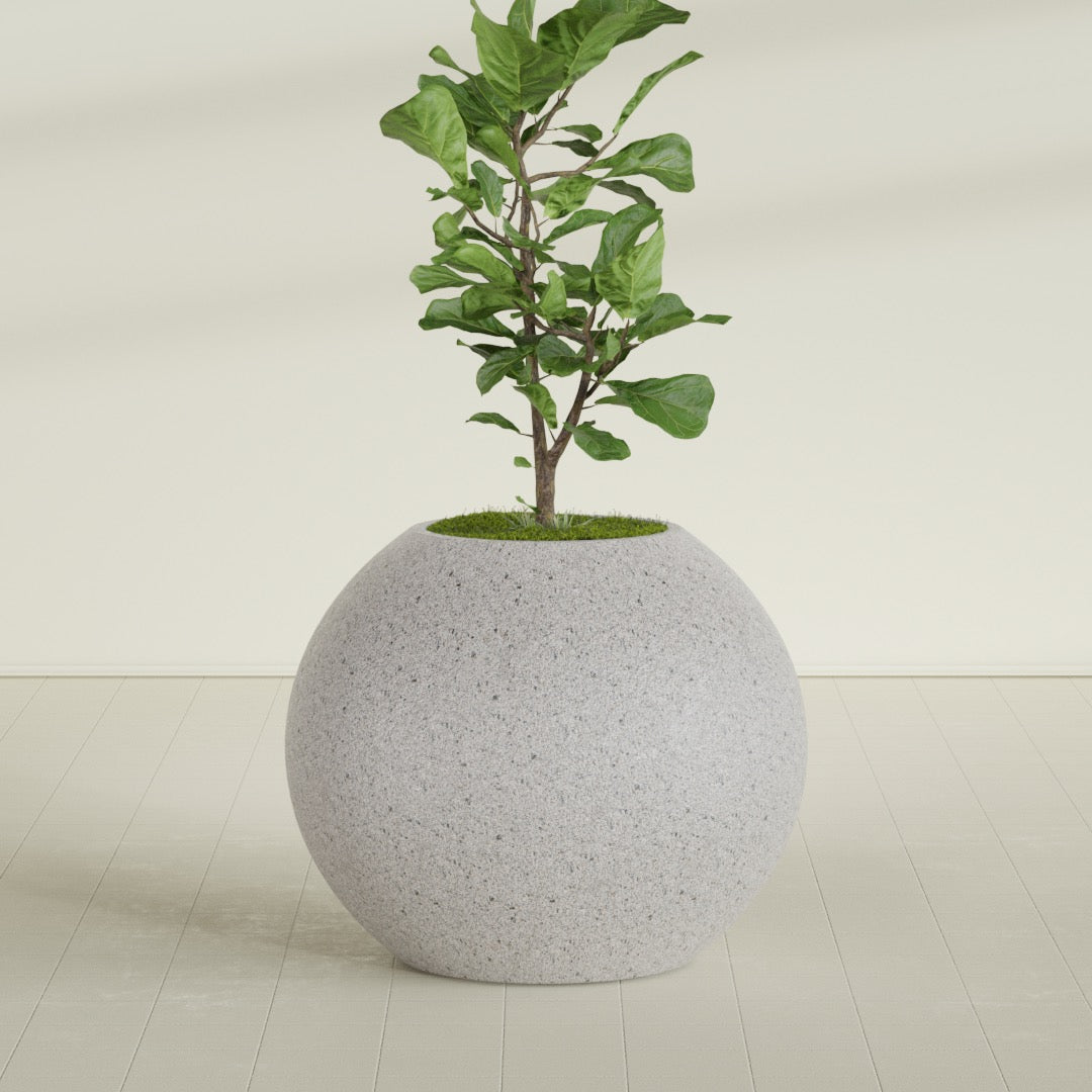 Globe - 36in diam. x 31in - StoneLight - Greystone - StoneLight - Greystone,36 in x 36 in x 30 in