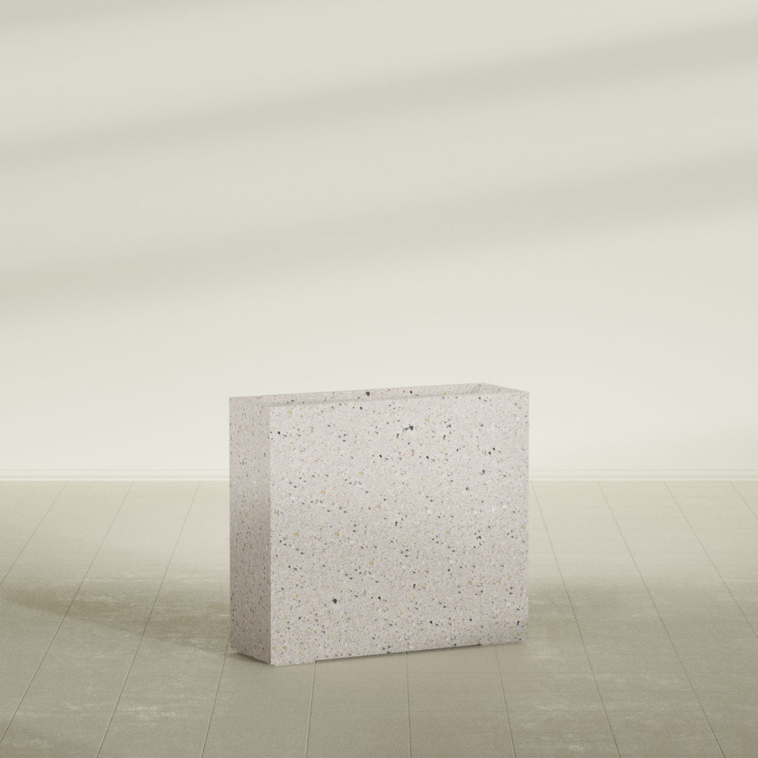 ProTone Fiberglass Premium Finish Large Rectangle Planter - 36 in x 12 in x 32 in - StoneLight - Greystone - StoneLight - Greystone,36 in x 12 in x 32 in