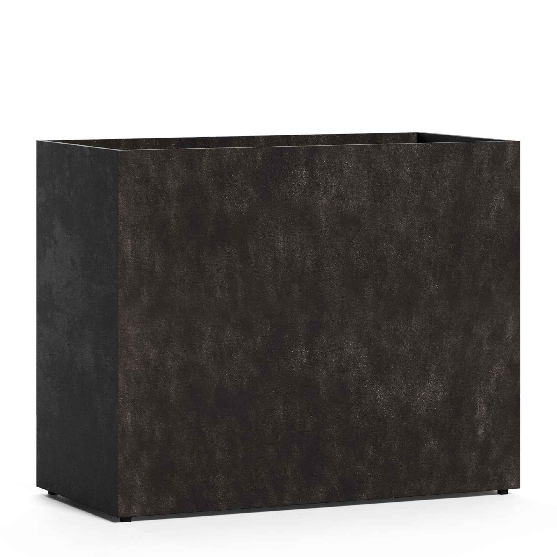 Semplito Modular Rectangle Planter - 39.5 in x 19.75 in x 31.5 in - Brown Stone - Brown Stone,39.3 in x 19.7 in x 31.5 in