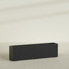 Hudson Extra Large Long Rectangle Fiberglass Planter - 100 in x 18 in x 28 in - Matte Black - Matte Black,100 in x 18 in x 28 in