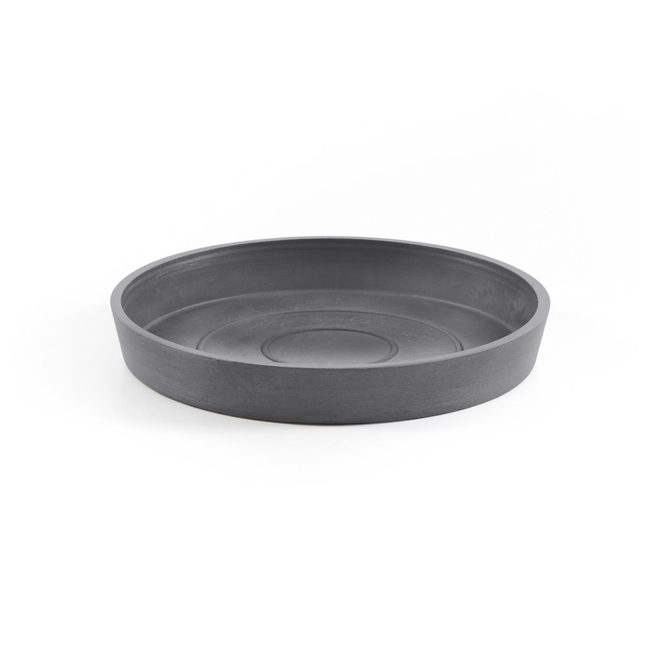 Small Round Saucer - 7 in x 7 in x 1 in - Grey - Grey,7 in x 7 in x 1 in