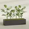 Torino Extra Large Wide Rectangle Fiberglass Planter - 72 in x 24 in x 18 in - Matte Brown - Matte Brown,72 in x 24 in x 18 in