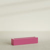 Salon Large Tall Rectangle Fiberglass Planter - 36 in x 8 in x 8 in - Gloss Pink Violet - Gloss Pink Violet,36 in x 8 in x 8 in