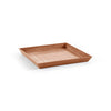Small Square Saucer - 17 in x 17 in x 1.5 in - Terracotta - Terracotta,17 in x 17 in x 1.5 in