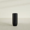 Saint Tropez Large Tall Round Fiberglass Planter - 16 in x 16 in x 38 in - Matte Black - Matte Black,16 in x 16 in x 38 in
