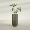 Saint Tropez Extra Large Tall Round Fiberglass Planter - 24 in x 24 in x 50 in - Matte Bronze - Matte Bronze,24 in x 24 in x 50 in