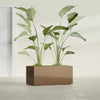 Badalona Large Tall Rectangle Fiberglass Planter - 39 in x 17 in x 17 in - Metallic Bronze - Metallic Bronze,39 in x 17 in x 17 in