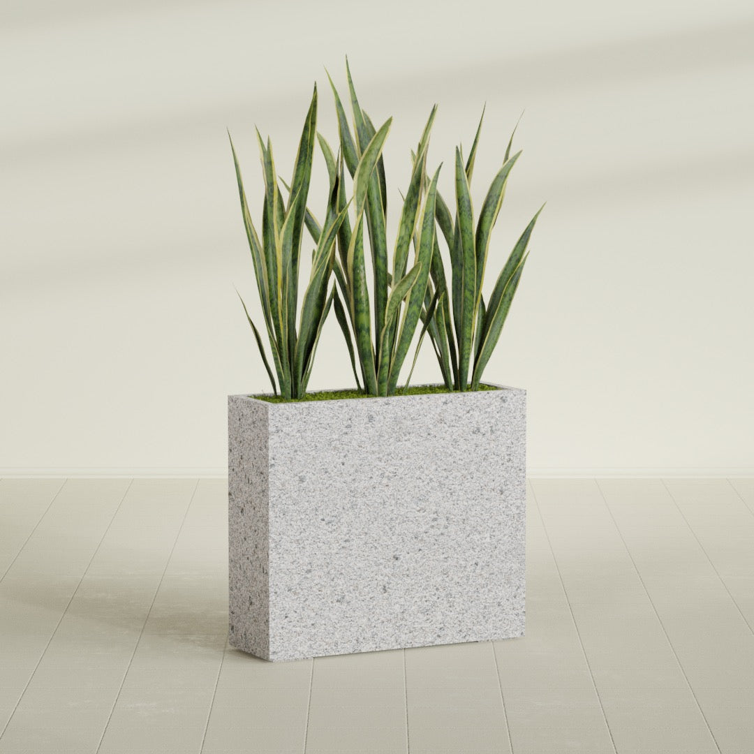 12"-Wide Rectangle - 36in x 12in x 32in - StoneLight - Greystone - StoneLight - Greystone,36 in x 12 in x 32 in