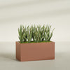 Granada Extra Large Long Rectangle Fiberglass Planter - 48 in x 24 in x 24 in - Matte Terracotta - Matte Terracotta,48 in x 24 in x 24 in