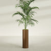 Corry Large Tall Cylinder Fiberglass Planter - 10 in x 10 in x 30 in - Metallic Bronze - Metallic Bronze,10 in x 10 in x 30 in