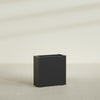Milano Medium Narrow Rectangle Fiberglass Planter - 24 in x 10 in x 24 in - Matte Black - Matte Black,24 in x 10 in x 24 in