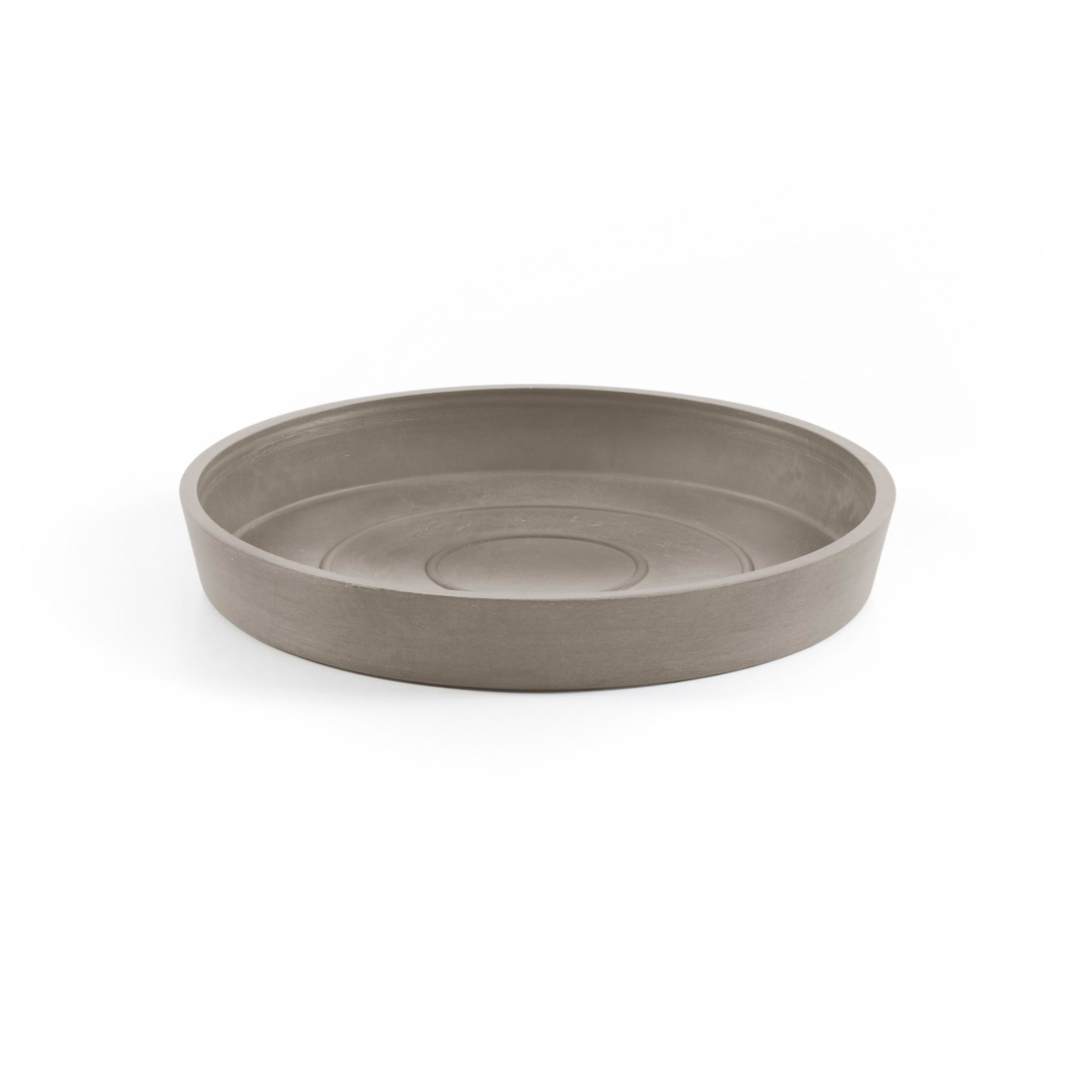 Small Round Saucer - 7 in x 7 in x 1 in - Taupe - Taupe,7 in x 7 in x 1 in
