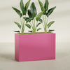 Darwin Extra Large Long Rectangle Fiberglass Planter - 60 in x 24 in x 42 in - Gloss Pink Violet - Gloss Pink Violet,60 in x 24 in x 42 in