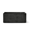 Semplito Rectangular Planter – Grey Stone Finish – Fiberglass Indoor/Outdoor and Weather-Resistant Large Planter (39.5" L x 19.75" W x 15.75" H Exterior, 39" L x 19.3" W Interior) - Grey Stone,39.3 in x 19.7 in x 15.7 in