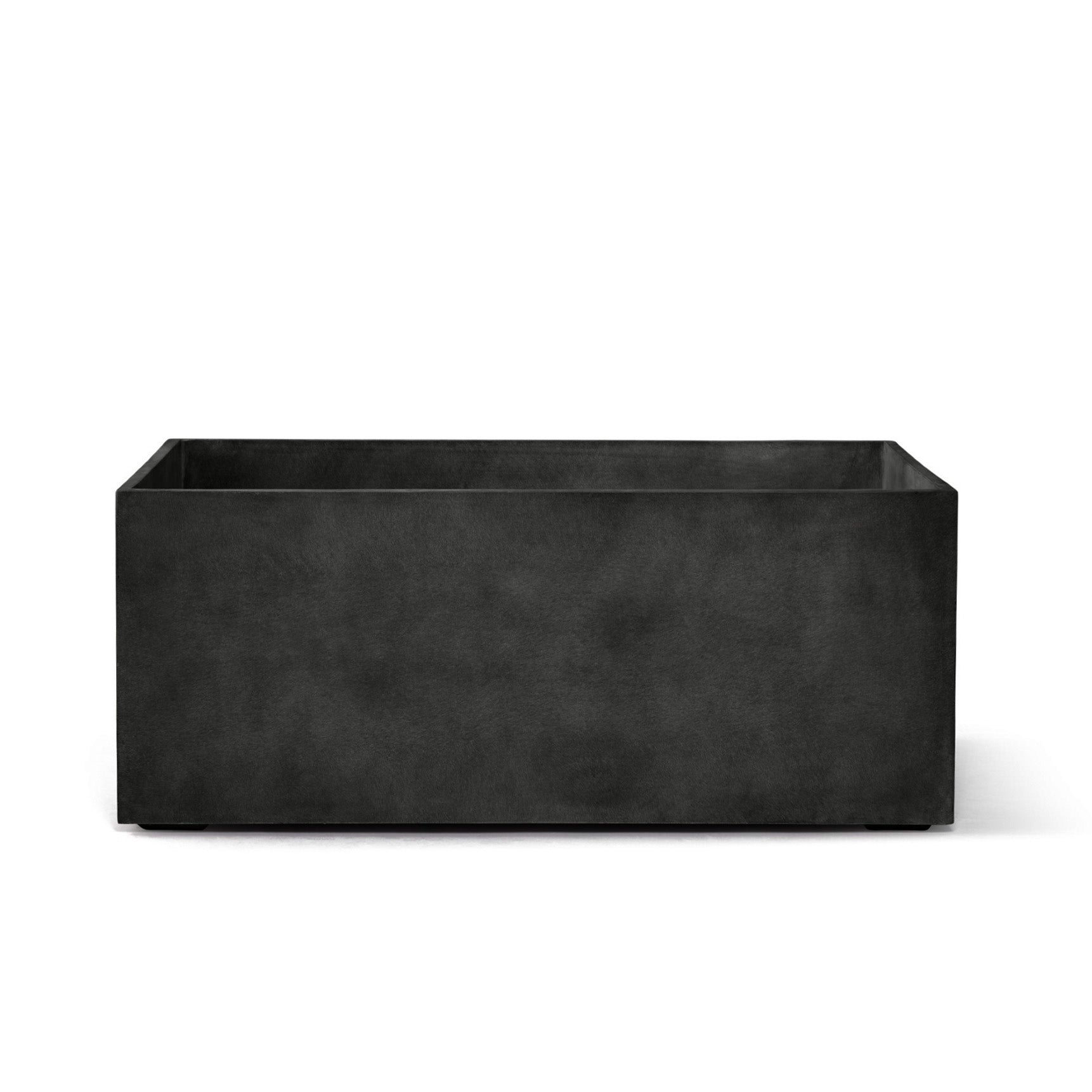 Semplito Rectangular Planter – Grey Stone Finish – Fiberglass Indoor/Outdoor and Weather-Resistant Large Planter (39.5" L x 19.75" W x 15.75" H Exterior, 39" L x 19.3" W Interior) - Grey Stone,39.3 in x 19.7 in x 15.7 in
