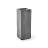 Reglo Rectangular Planter – Concrete Stone Finish – Fiberglass Indoor/Outdoor and Weather-Resistant Planter (11.75" L x 11.75" W x 31.5" H Exterior, 11.5" L x 11.5" W Interior) - Concrete Stone,11.8 in x 11.8 in x 31.5 in