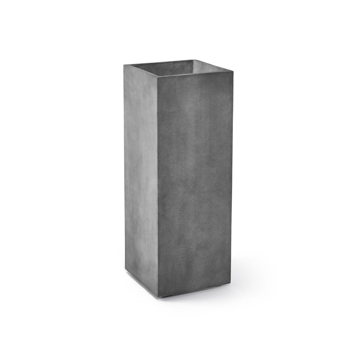 Reglo Rectangular Planter – Concrete Stone Finish – Fiberglass Indoor/Outdoor and Weather-Resistant Planter (11.75" L x 11.75" W x 31.5" H Exterior, 11.5" L x 11.5" W Interior) - Concrete Stone,11.8 in x 11.8 in x 31.5 in