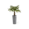 Amsterdam Mid High Medium Tall Round Planter - 13.5 in x 13.5 in x 26 in - Grey - Grey,13.5 in x 13.5 in x 26 in,Planter Only