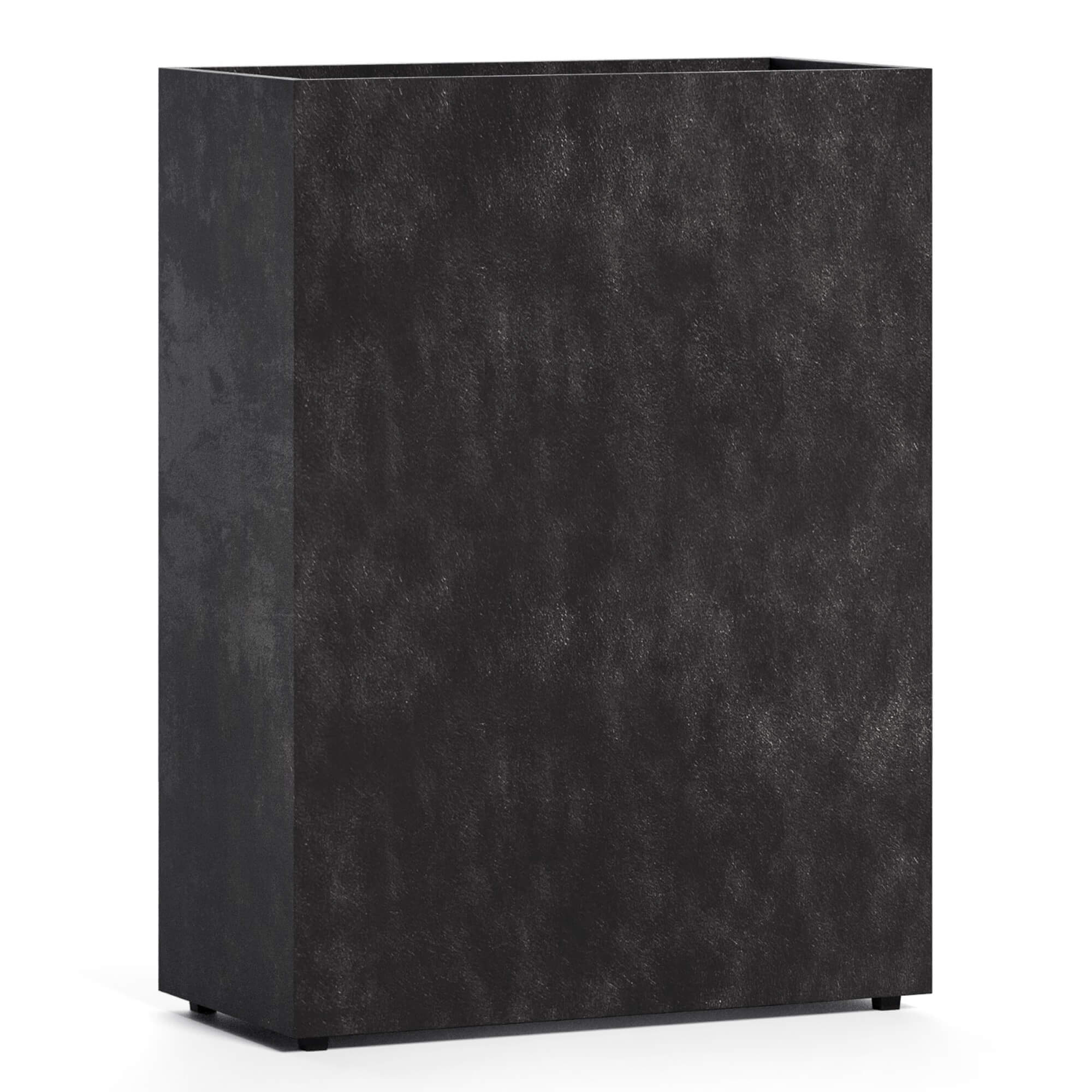 COSAPOTS Reglo Rectangular Fiberglass Planter – Lightweight Indoor/Outdoor Plant Pot, Frost & Weather Resistant, Handmade Modern Decorative Planter – 23.6" X 11.8" X 31.5" – Carbon Stone - Carbon Stone,23.6 in x 11.8 in x 31.5 in