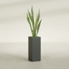 Perth Large Tall Rectangle Fiberglass Planter - 16 in x 16 in x 42 in - Matte Charcoal - Matte Charcoal,16 in x 16 in x 42 in