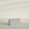 Hollywood Large Narrow Rectangle Fiberglass Planter - 36 in x 12 in x 24 in - Metallic Silver - Metallic Silver,36 in x 12 in x 24 in