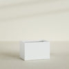 Granada Large Rectangle Fiberglass Planter - 36 in x 24 in x 24 in - Matte White - Matte White,36 in x 24 in x 24 in
