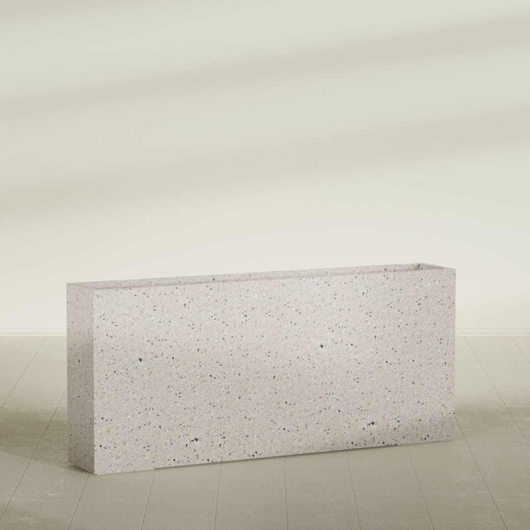 ProTone Fiberglass Premium Finish Extra Large Rectangle Planter - 72 in x 12 in x 32 in - StoneLight - Greystone - StoneLight - Greystone,72 in x 12 in x 32 in