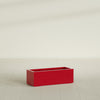 Cuba Large Long Rectangle Fiberglass Planter - 36 in x 14 in x 12 in - Gloss Red - Gloss Red,36 in x 14 in x 12 in