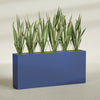 Delray Extra Large Long Rectangle Fiberglass Planter - 72 in x 12 in x 32 in - Matte Cobalt Blue - Matte Cobalt Blue,72 in x 12 in x 32 in