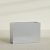Darwin Extra Large Long Rectangle Fiberglass Planter - 60 in x 24 in x 42 in - Metallic Silver - Metallic Silver,60 in x 24 in x 42 in