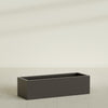 Reade Small Tabletop Rectangle Fiberglass Planter - 18 in x 6.5 in x 5 in - Matte Brown - Matte Brown,18.5 in x 6.5 in x 5 in