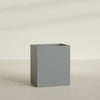 Darwin Large Rectangle Fiberglass Planter - 36 in x 24 in x 42 in - Metallic Gunmetal - Metallic Gunmetal,36 in x 24 in x 42 in