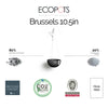 Hanging Brussels Small Bowl Planter - 10.5 in x 10.5 in x 5 in - Dark Grey - Dark Grey,10.5 in x 10.5 in x 5 in