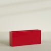 Potsdam Extra Large Long Rectangle Fiberglass Planter - 72 in x 16 in x 32 in - Gloss Red - Gloss Red,72 in x 16 in x 32 in