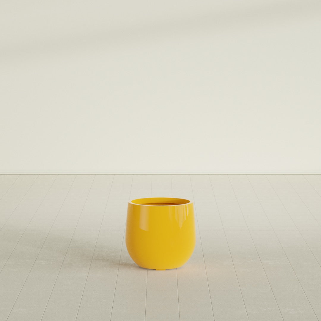 Westfield - 15in diam. x 14in - Gloss Saffron - Gloss Saffron,15 in diam. x 14 in H