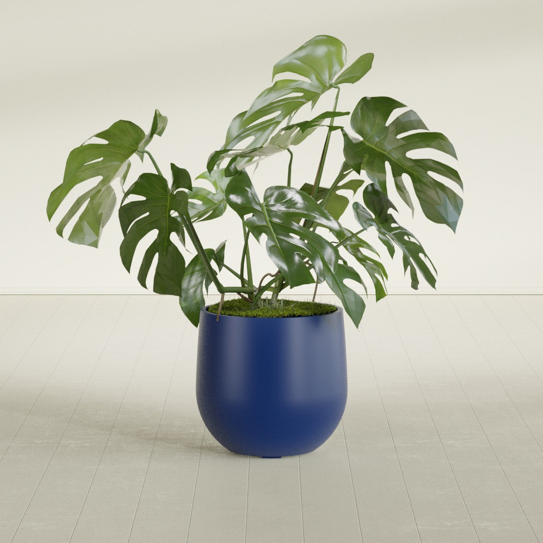 Westfield - 19in diam. x 18in - Matte Cobalt Blue - Matte Cobalt Blue,19 in diam. x 18 in H