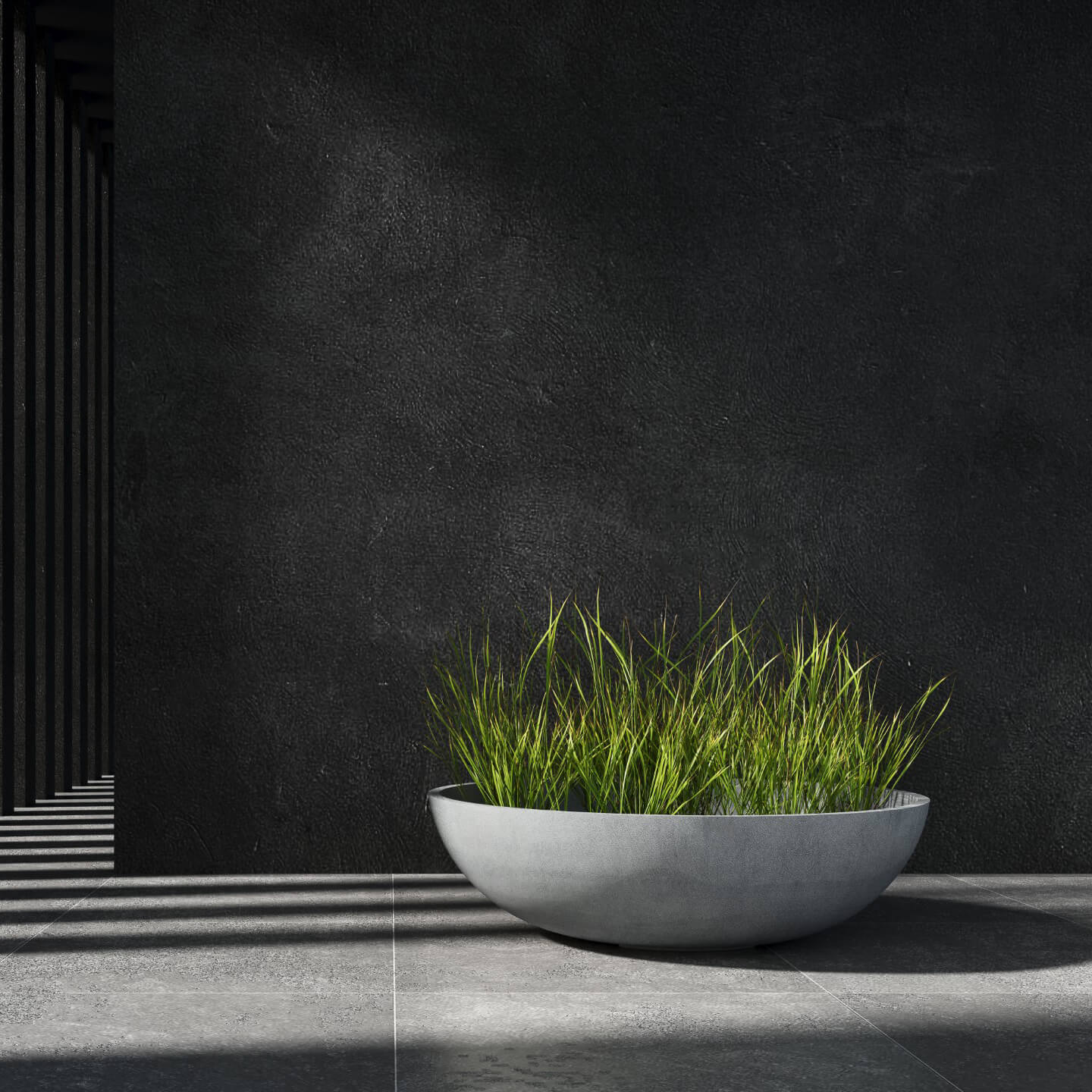 Cavo - 31.5in x 31.5in x 9.8 - Concrete Stone - Concrete Stone,31.5 in diam. x 10.4 in