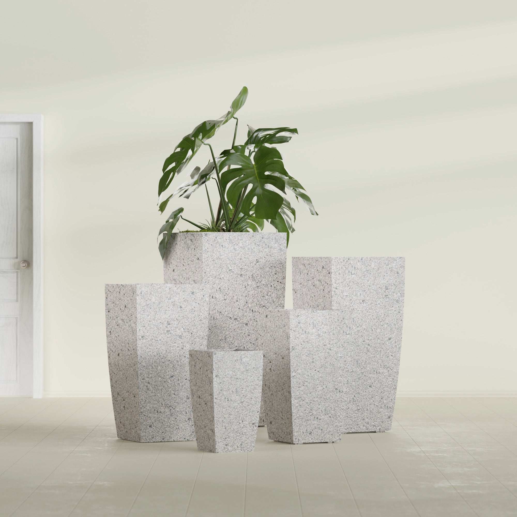 Tapered Column - 18in x 18in x 36in - StoneLight - Greystone - StoneLight - Greystone,18 in x 18 in x 36 in