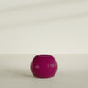 Globe Medium Sphere Fiberglass Planter - 24 in x 24 in x 19 in - Gloss Eggplant - Gloss Eggplant,24 in x 24 in x 20 in