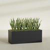 Granada Extra Large Long Rectangle Fiberglass Planter - 60 in x 24 in x 24 in - Matte Black - Matte Black,60 in x 24 in x 24 in